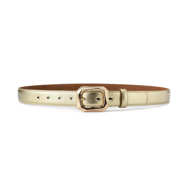 Big Gold Buckle Riem - Goud | Riemmaat 95 cm | Kunstleer / Staal