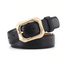 Fashion Favorite Big Gold Buckle Riem - Zwart