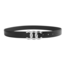 Fashion Favorite Triple Chain Riem - Zwart/Zilver