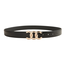 Triple Chain Riem - Zwart/Goud | Riemmaat 95 cm | Kunstleer / Staal