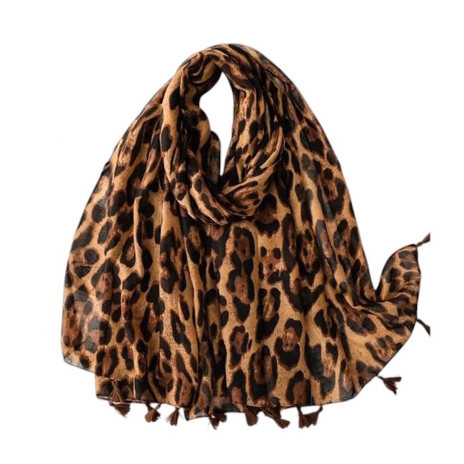 Sjaal - Luipaard Bruin | 180 x 70 cm | Polyester