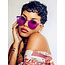 Festival Bril Rond - Donkerrood | Fashion Favorite