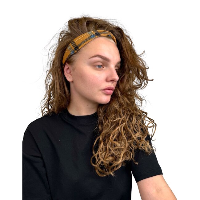 Haarband Print - Bruin | Elastische Bandana