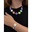 Kinder Sieradenset: Ketting + Armband Bloem | Kunststof