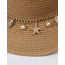 Strand Hoed Shells - Zwart | Verstelbaar | 55 - 58 cm