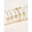 Boho Shell Armbanden Set 5 - delig | Goudkleurig | 15-19 cm