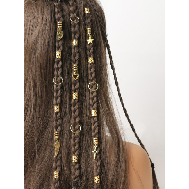 Set Haarbedels - Goudkleurig | 35 stuks | Bijoux/Messing