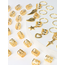 Set Haarbedels - Goudkleurig | 35 stuks | Bijoux/Messing