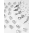 Set Haarbedels - Zilverkleurig | 35 stuks | Bijoux/Messing