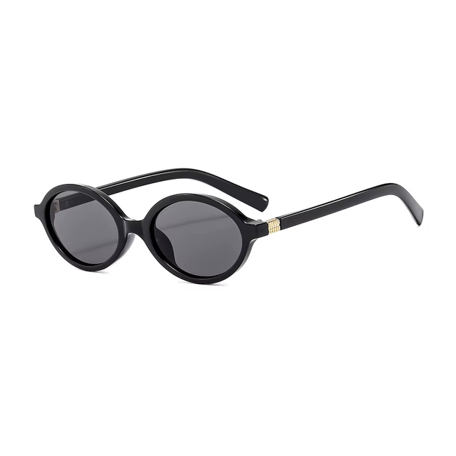 Vintage Oval Zonnebril - Zwart | Fashion Favorite