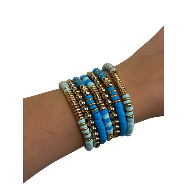 Bohemian Armbanden Set - Blauw/Groen | 7- delig | Fashion Favorite