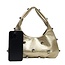 Metallic Stud Handtas - Goud | 29 x 18 x 10 cm | Kunstleer