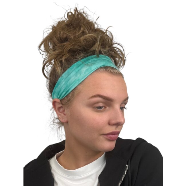 Haarband Tie Dye - Groen | Hoofdband | Polyester