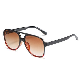 Fashion Favorite Retro Aviator Zonnebril - Bruin