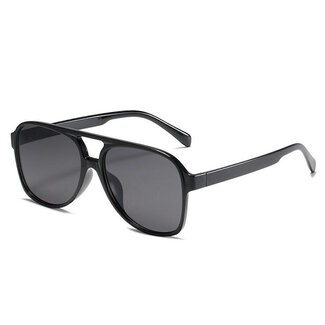 Fashion Favorite Retro Aviator Zonnebril - Zwart