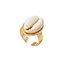 Fashion Favorite Ring - Shell Goudkleurig