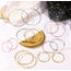 Oorringen 60 mm | Goudkleurig | Clipsluiting | Ronde Buis