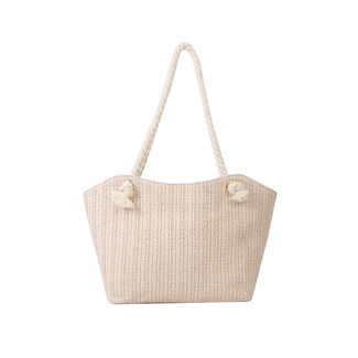 Fashion Favorite Raffia Shopper - Crème