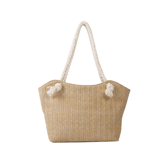 Fashion Favorite Raffia Shopper - Beige