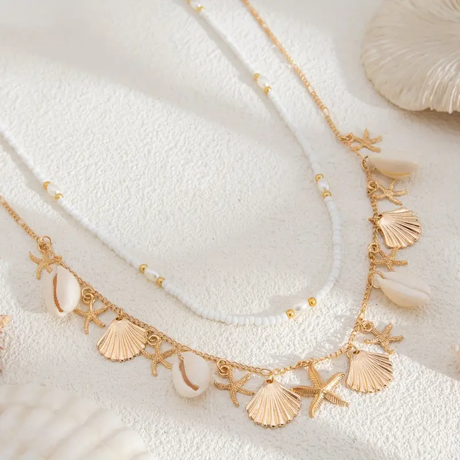 Belly Chain - Buikketting Boho Shells | 70 + 20 cm