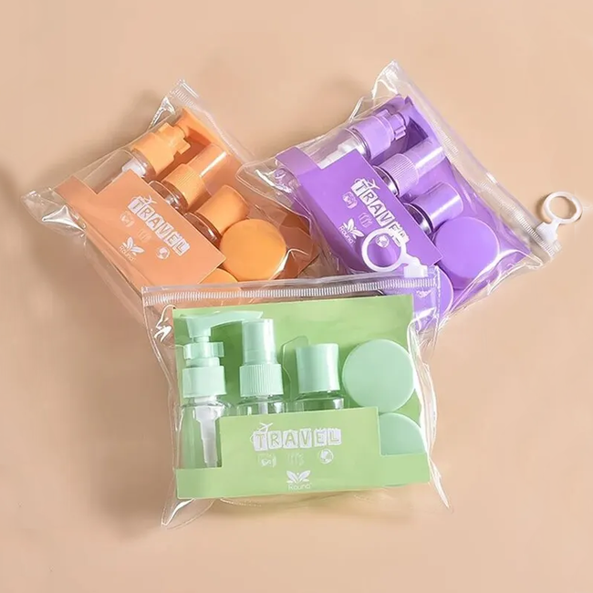 Travel Flacon Set - Roze | 6 stuks/set | Reisset Flesjes