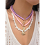 Sea Shell Ketting 3-delige Set - Paars/Roze