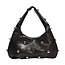 Metallic Stud Handtas - Zwart | 29 x 18 x 10 cm | Kunstleer