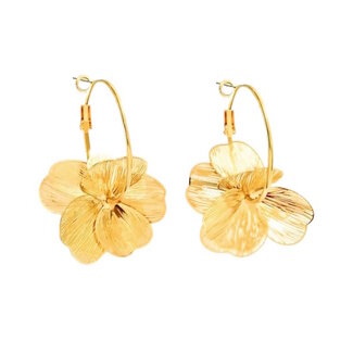 Fashion Favorite Bloem Oorringen - Goudkleurig