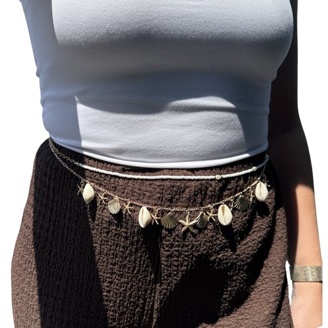 Belly Chain - Buikketting Boho Shells | 70 + 20 cm