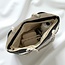 Raffia Shopper - Streep Zwart | 40 x 27 x 10 cm | Polyester