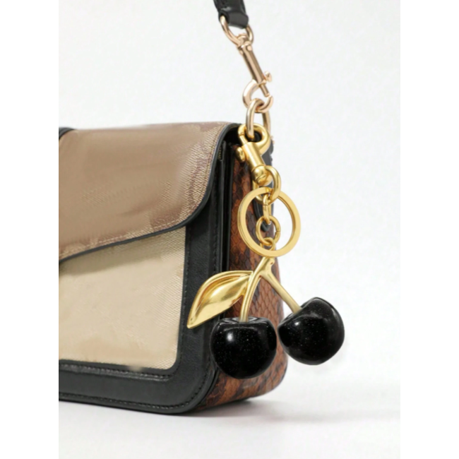 Tashanger - Cherry Zwart/Goud | 11,6 x 6,5 cm | Resin/Staal