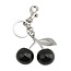 Tashanger - Cherry Zwart/Zilver | 11,6 x 6,5 cm | Resin/Staal
