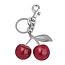 Tashanger - Cherry Rood/Zilver | 11,6 x 6,5 cm | Resin/Staal