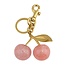 Tashanger - Cherry Roze/Goud | 11,6 x 6,5 cm | Resin/Staal