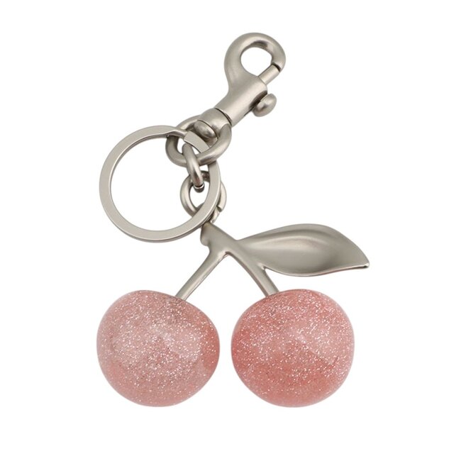 Tashanger - Cherry Roze/Zilver | 11,6 x 6,5 cm | Resin/Staal