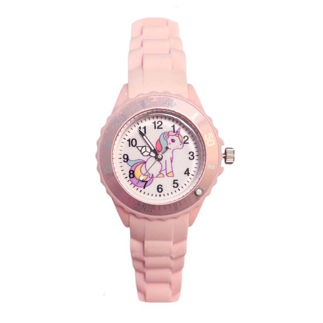 Kinderhorloge - Unicorn Lichtroze | Siliconen