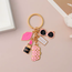 Sleutelhanger / Tashanger - Lips Roze | 9,5 x 3 cm | Metaal