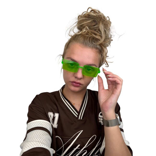 Neon Bril - Groen | Fashion Favorite
