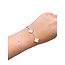 Clover Armband - Wit/Rosegoud | Stainless Steel
