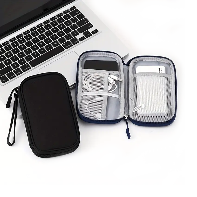 Travel Organizer - Zwart | 19 x 11 x 3,5 cm | Nylon/Polyester