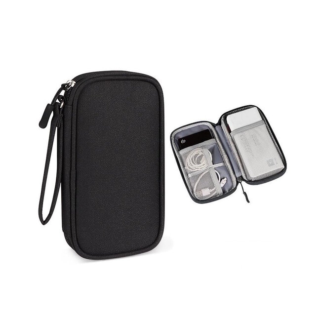 Travel Organizer - Zwart | 19 x 11 x 3,5 cm | Nylon/Polyester