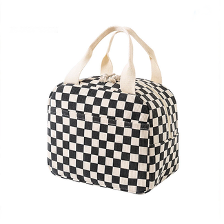 Fashion Favorite Koeltas - Corduroy Checker Zwart