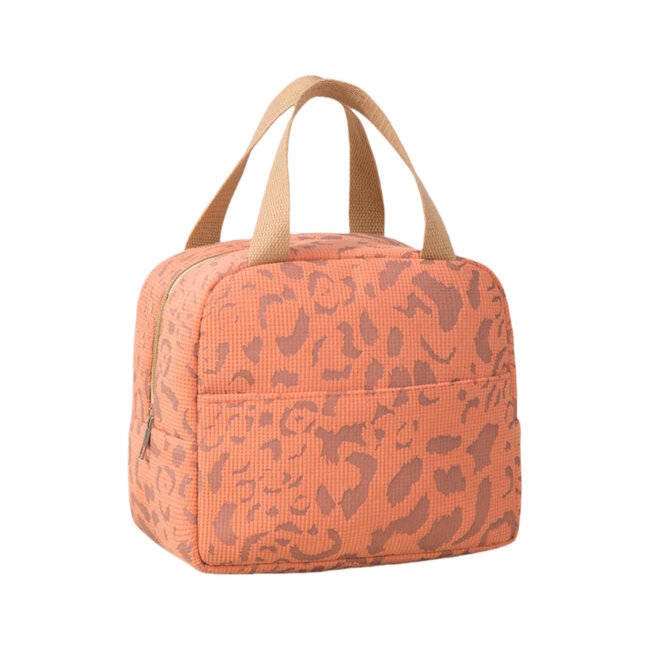 Koeltas - Luipaard Oranje | 23 x 20 x 14 cm | Nylon