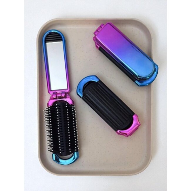 Opvouwbare Haarborstel - Multi | 11 x 3,9 cm