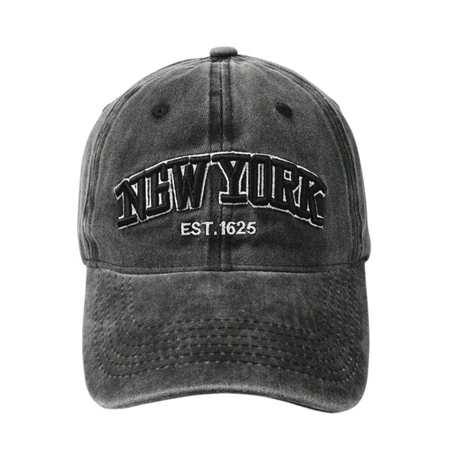 Pet - NEW YORK Zwart | Baseball Cap | Katoen | 56-59 cm