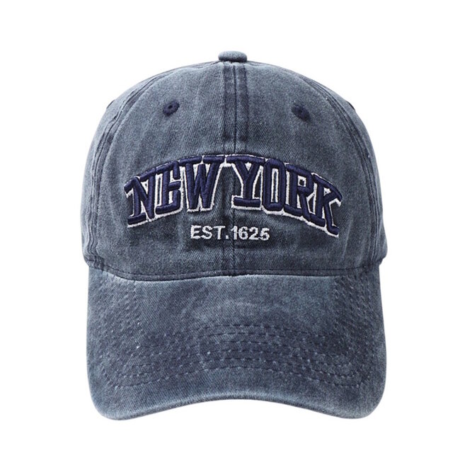 Pet - NEW YORK Blauw | Baseball Cap | Katoen | 56-59 cm