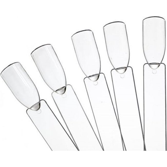 Nagellak Display / Waaier | 50 Stuks + Ring | Kleurenwaaier Transparant