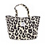 Shopper Leopard  - Hot Black | 36 x 33 x 18 cm | Canvas/Katoen