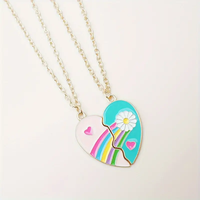 Best Friends Ketting - Hartje | 2-delig
