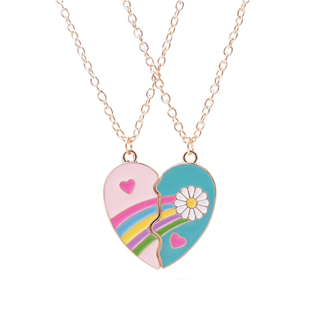 Best Friends Ketting - Hartje | 2-delig